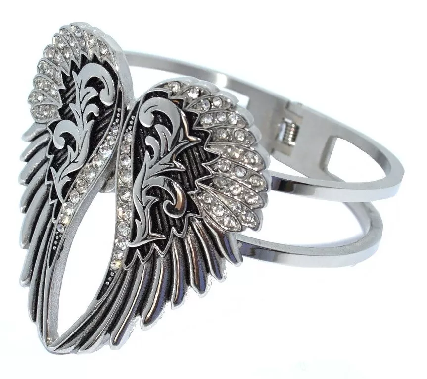 SILVER WINGS CUFF BRACELET – Mateeno