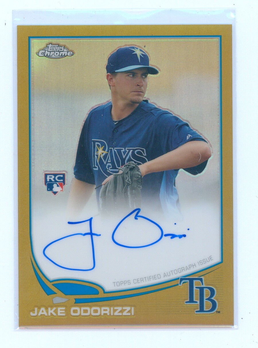 Jake Odorizzi 2013 Topps Chrome Gold Refractor Auto Rc 3/50 Autograph Rookie