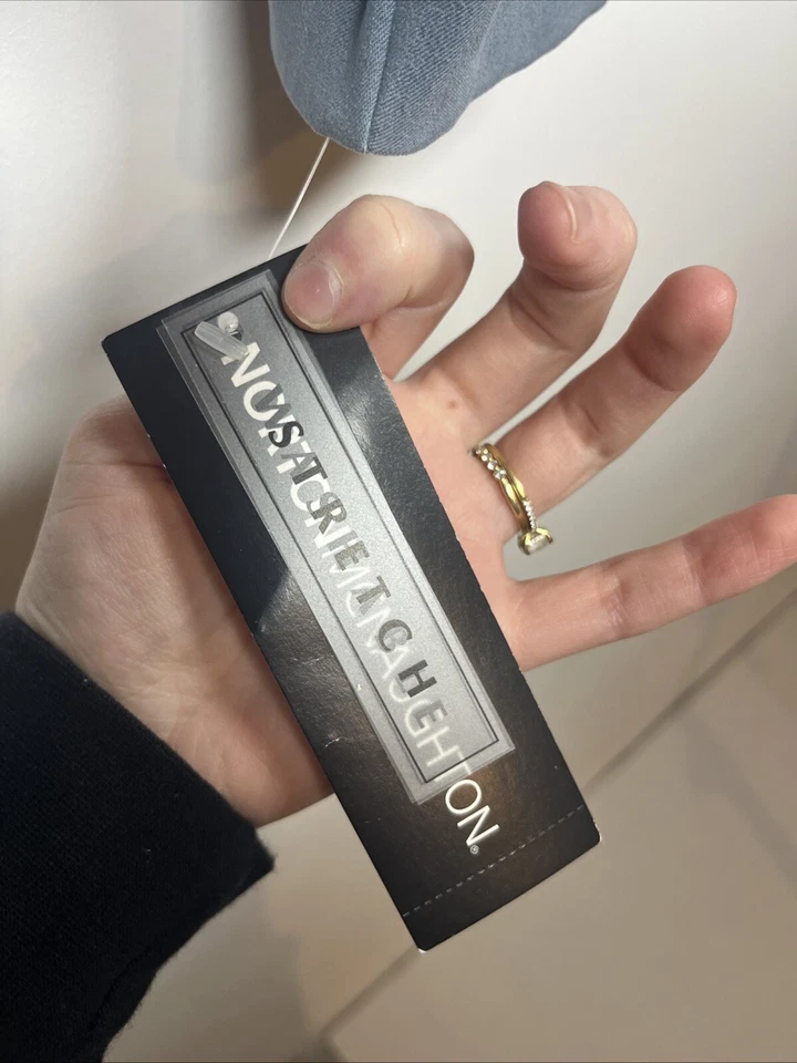 Norton Mcnaughton 12 Zip Up Jacket Blue Stripe Stretch Coat - Image 4 of 4