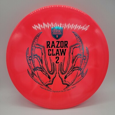 Discmania Razor Claw 2 Vapor Tactic Hot Pink Swirl/Teal Stamp 173g