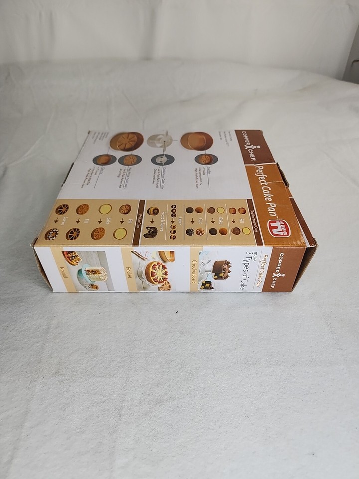 Copper Chef Perfect Cake Pan 9"/Makes 3 Types Of Cakes/New in
