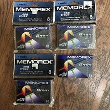 Lot of 4 Memorex MP120 8mm Video Cassette Tape MP 120 Brand New SEALED LP 240min