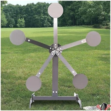 Metal 8" inch Portable Reactive Steel Shooting Target, No Welding