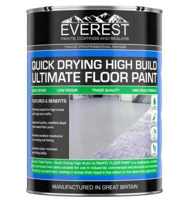 EVEREST TRADE PAINTS EVEREST TRADE - QUICK DRYING ULTIMATE FLOOR PAINT - HIGH BUILD - ANTI-SLIP