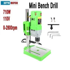 Bench Drill Stand 710W Mini Electric Bench Drilling Machine Drill Chuck 1-13mm