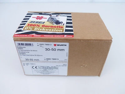 20 x morsetto terminale Würth Zebra 30-50 mm per impianto fotovoltaico 0865799913 #FB