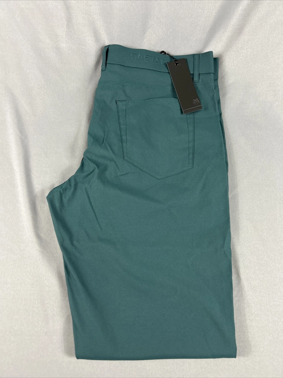 Greyson Golf Pants Wainscott Trousers 36 x 32 Forest Green Polyester MSRP $198