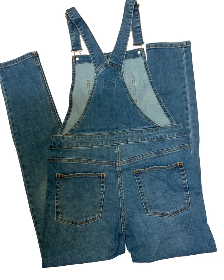 Mono largo de jean para niñas Crewcuts talla 14 Foto 4 de 4