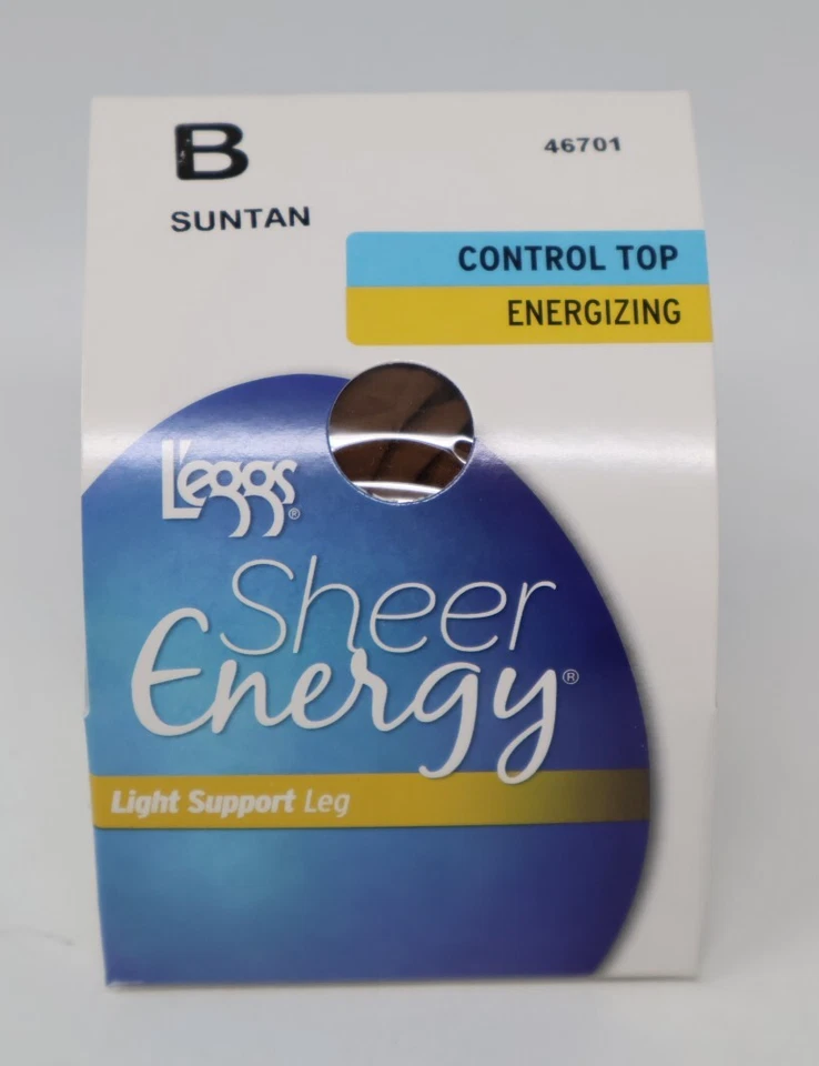 L'eggs Sheer Energy Soporte de Luz Control de Piernas Top Pantimedias bronceado B Lote de 4 Foto 4 de 4
