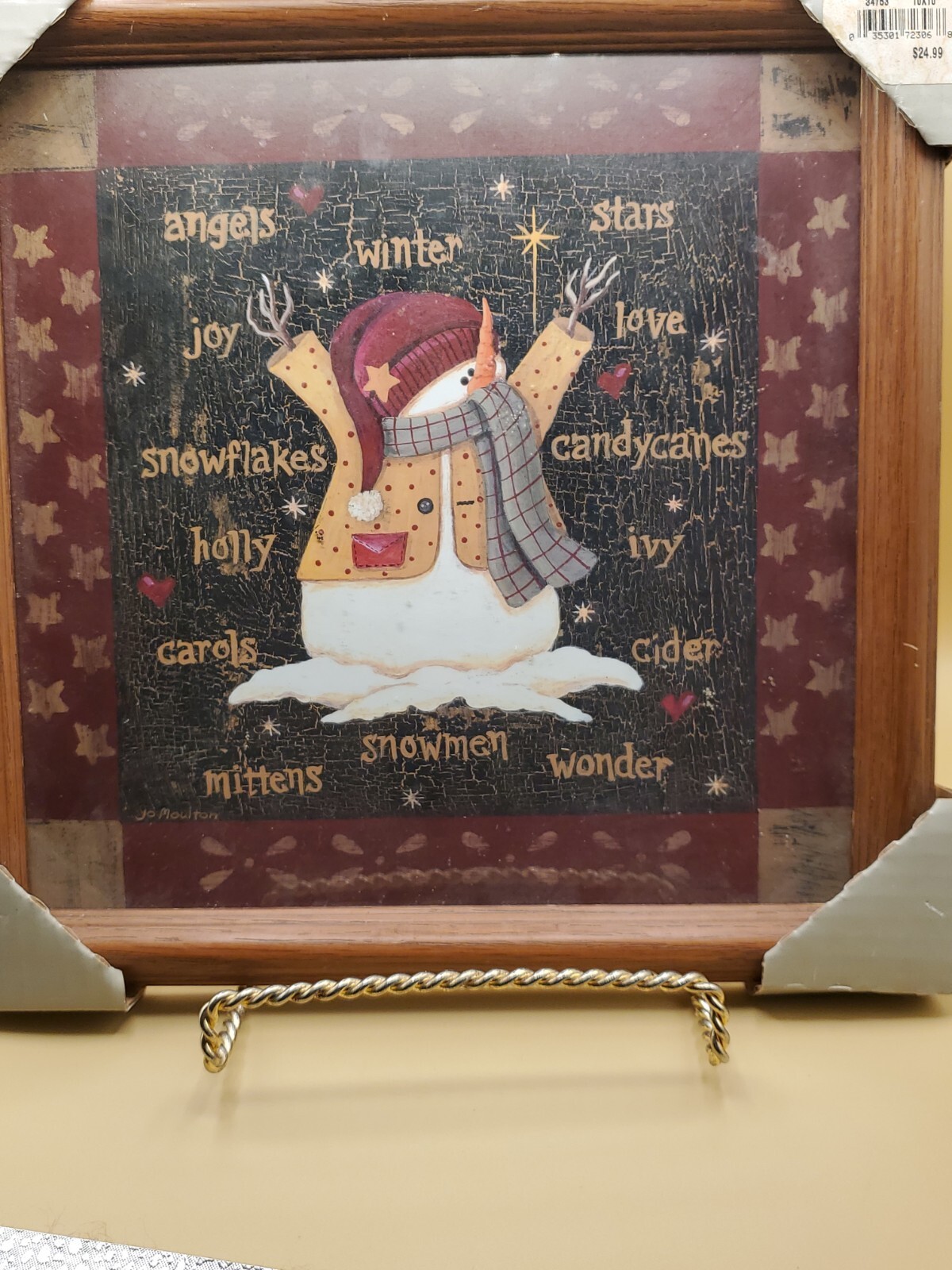 Kohl's SONOMA Mary Ann June SNOWMAN Framed eBay