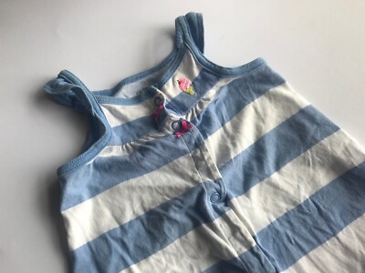 CARTER'S Toller Sommerspieler Einteiler hellblau weiß Gr.9M 74