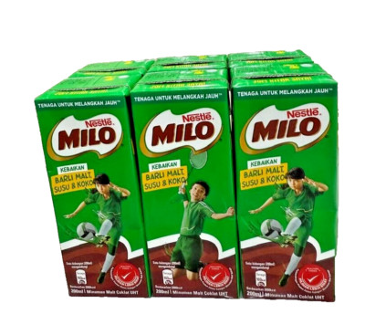 Malaysia Nestle Milo Malted Chocolate UHT Drink 6s x 200ml