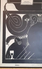 Albert Schindehütte, woodcut, "Mr. Thirst - signed and limited,
