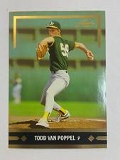 ⚾ 1991 Leaf Baseball Gold Leaf Rookies Insert #BC9 Todd VAN POPPEL ⚾