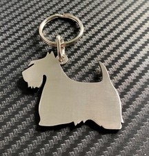 SCOTTIE Scottish Terrier Dog Breed Pedigree Keyring Keychain Key Stainless Steel