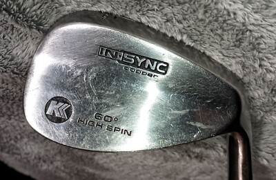 Knight Golf In-Sync Copper High Spin 60° Lob Wedge Steel Shaft Golf Club USA