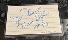 Marv Fleming Autograph Index Card