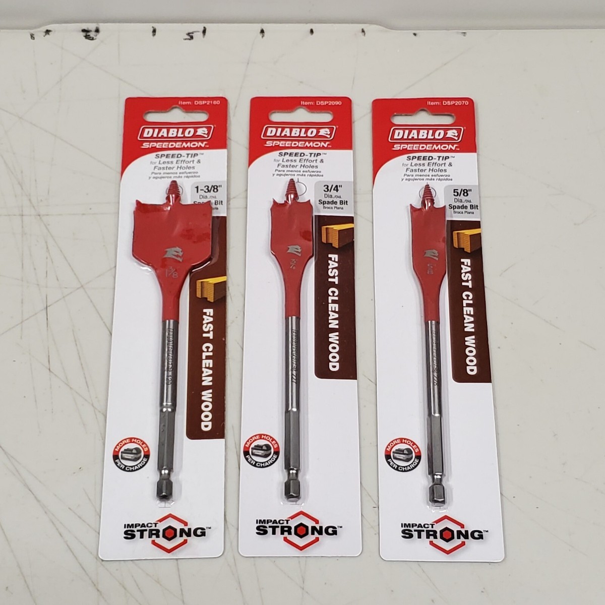 Lot of Diablo speedemon spade bits 3/8