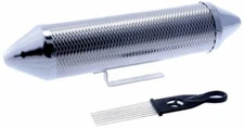 D'Luca Stainless Steel Metal Guiro and Shaker Combo 15 x 4 Inches