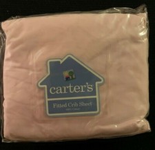 NEW CARTERS PInk Fitted Crib Sheet 200 THREAD COUNT Free US Shipping