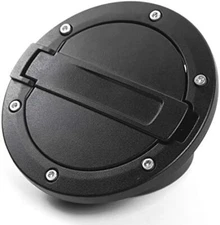 Gas Cap Cover Black Fuel Tank Door Fuel Filler Door Fit For Jeep Wrangler JK JKU