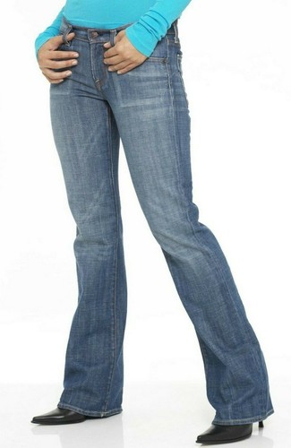 Low Waist Bootcut Stretch Jeans Size 