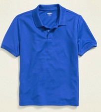 Moisture Wicking Uniform Polo For Boys  Small 6-7 Old Navy Blue Tango 