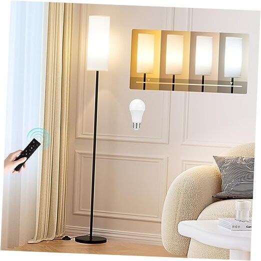 64-inch Modern White Floor Lamp for Living Room with 64.57-inch Height  