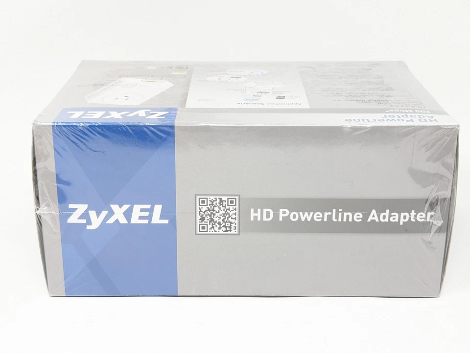 ZyXEL 200 Mbps Fast Ethernet Powerline Wall-Plug Adapter Starter Kit NEW SEALED - Image 4 of 4