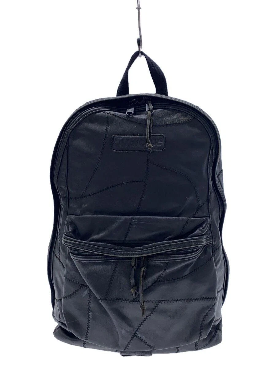 Sac à dos Supreme cuir noir occasion