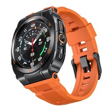 For Samsung Galaxy Watch Ultra 2025/2024 Business Silicone Sport Band Metal Case