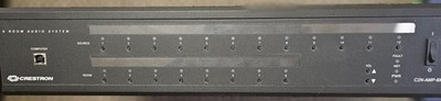 Crestron C2N-AMP-6X100 Lot of 2 + 2x HR-150-B Remotes
