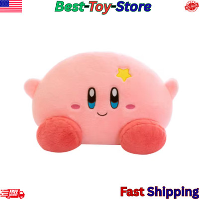 70cm Giant Badge Star Kirby Plush Doll Big Soft Cartoon Pillow Anime Stuffed Toy