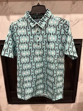 NWT William Murray Polo Shirt Men’s Medium Golf Short Sleeve Crash Landing