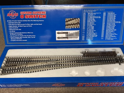 #ad #ad Atlas O 6021 3 Rail #7.5 Left Hand High Speed Switch Turnout Switch $79.00