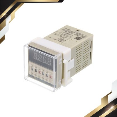 Digital Display Timer Relay DH48S-S 110V Cycle 0.1S-99H Delay Switch 8Pin