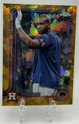 Yordan Alvarez 2025 Topps Chrome Sapphire Edition #267 Gold /50! Houston Astros