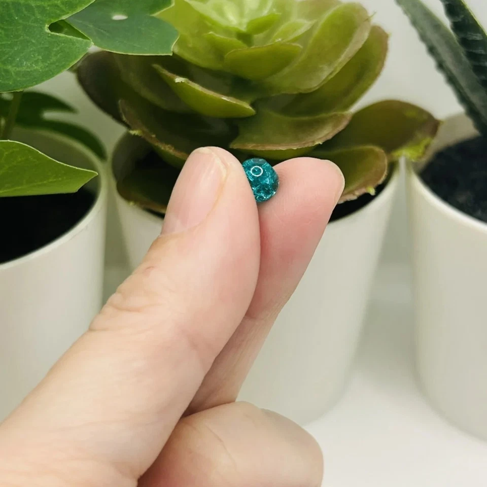 Бусины из морского зеленого стекла с трещинами 6 мм - продавец из США - Изображение 3 из 3