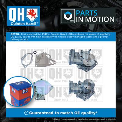 Water Pump fits MITSUBISHI PAJERO Mk2 2.5D 2008 on 4D56-HP Coolant QH 1300A045