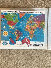 Re-marks Map of The World Deluxe Jigsaw Puzzle with Unique Shaped Pieces