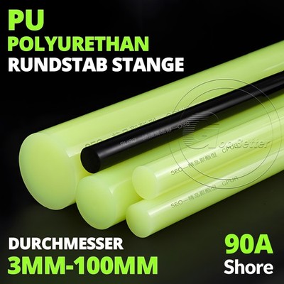 Polyurethan-Stab Stange PU Rundstab Ø 3mm-100mm Vollmaterial Stab 90 Shore A