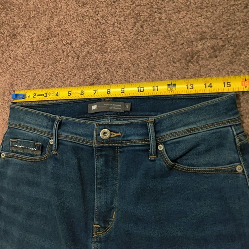 Levis Perfectly Slimming Boot Cut 512 Jeans Womens Size 12 Dark Wash Denim Pants - Picture 5 of 6