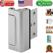 800 lbs. Force Resistant Door Lock Child-Safe Satin Nickel Security Upgrade