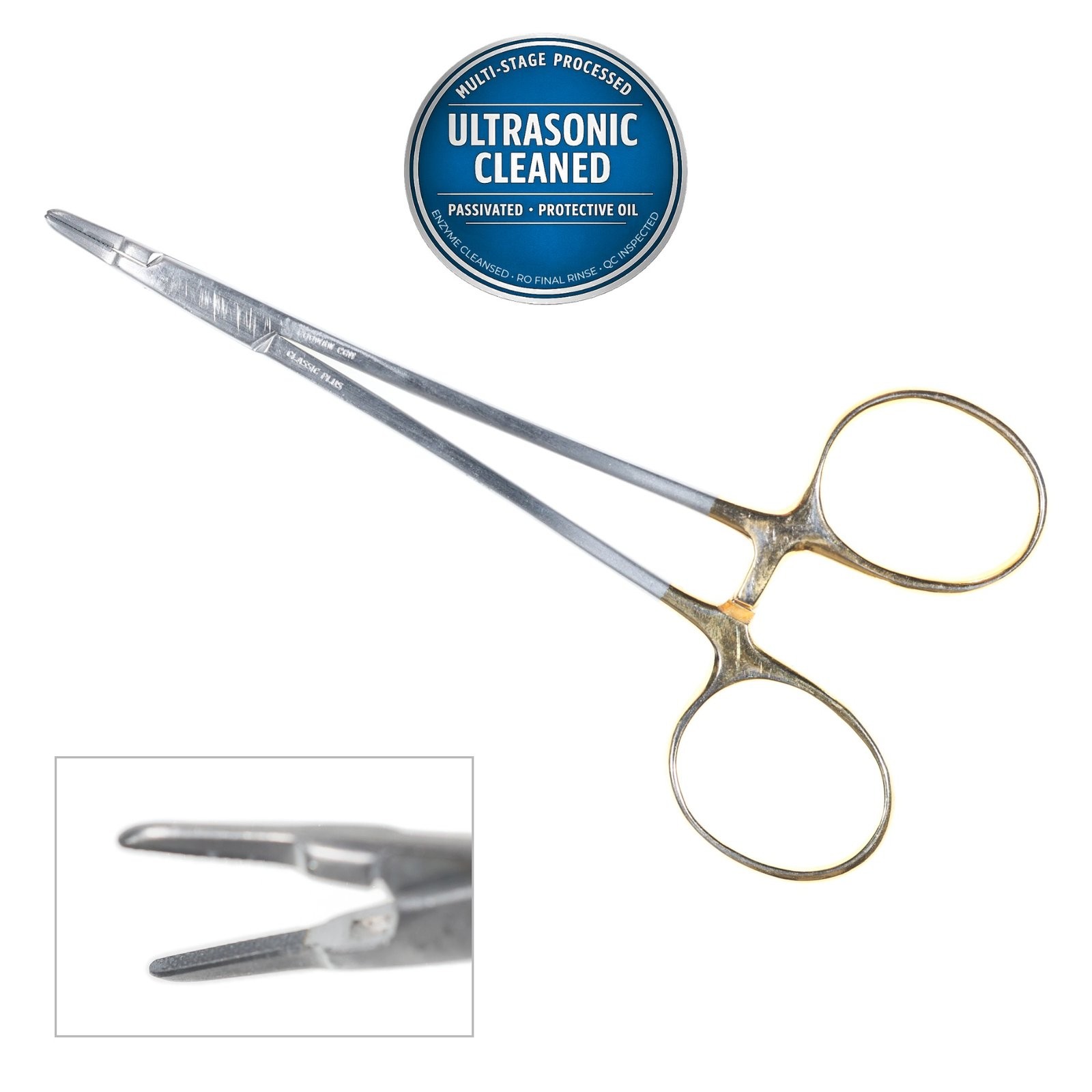 Codman 36-3000 Classic Plus Ryder Needle Holder, Str, Serrated, TC, 125m / 5in