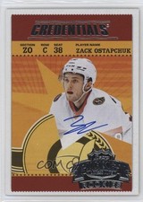 2024 Upper Deck Credentials Retro Ticket Access Rookies Zack Ostapchuk Auto e0y