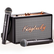 Karaoke Machine for Adults Portable Bluetooth Speaker with 2 Wireless Microph...