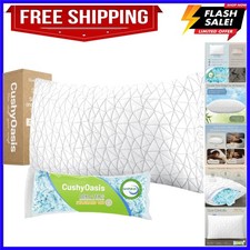 Shredded Memory Foam Pillows, Bed Pillows for Sleeping, Queen Size Pillows, C...