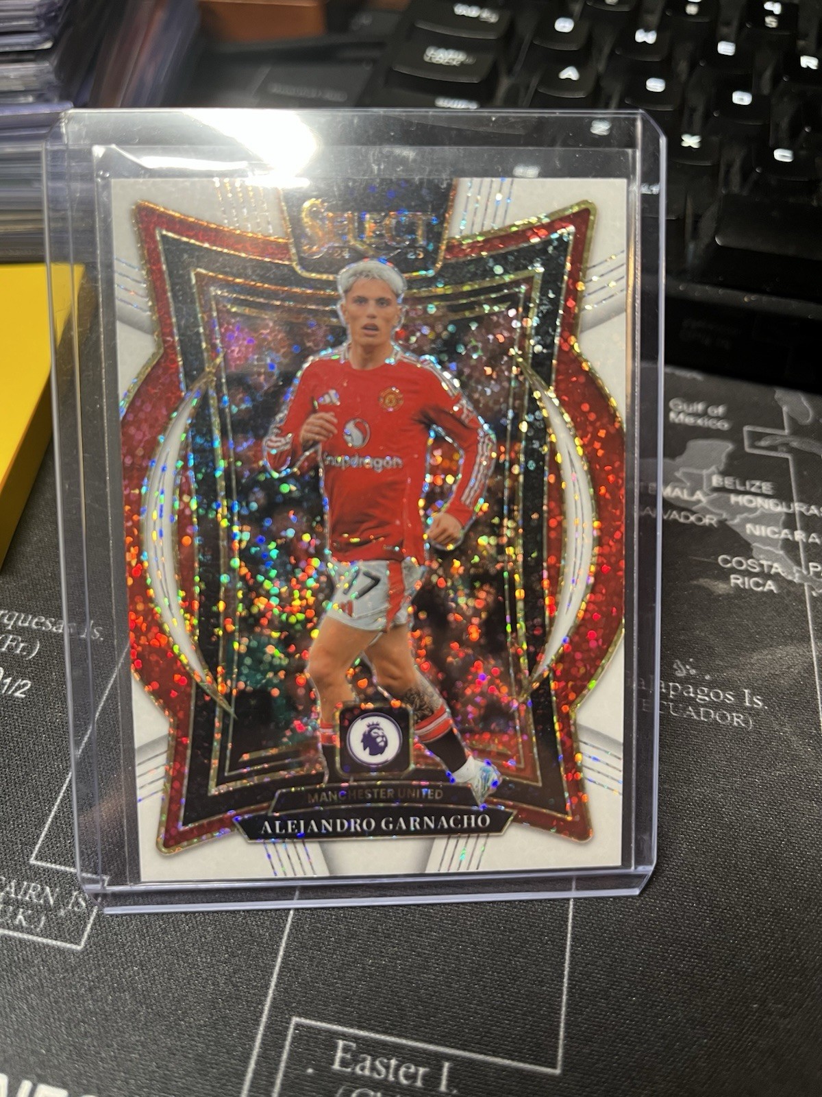 2024-25 Panini Select PL - Terrace Alejandro Garnacho #96 White Sparkle