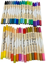 Lot of 36 Pens 72 Colors Grabie Brush Tip Dual Tone Acrylic Marker Set Tested