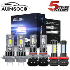 For Peugeot 3008 Hatchback 2017-2019 LED Headlight High Low Beam Fog Light Bulbs